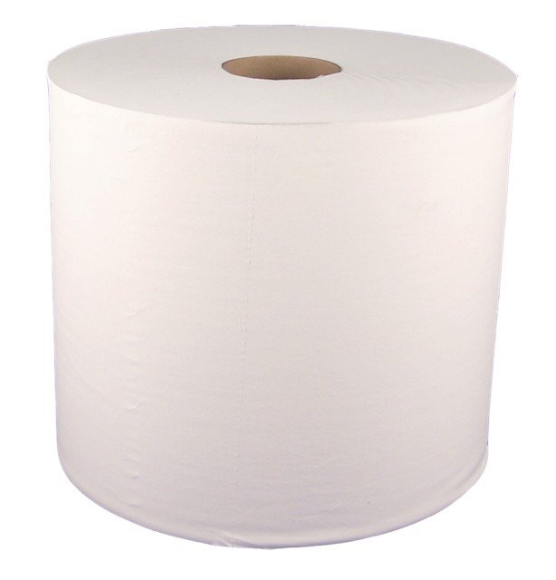 Poetsrol 27cmx1000mtr Wit 1-laags - Afbeelding 2
